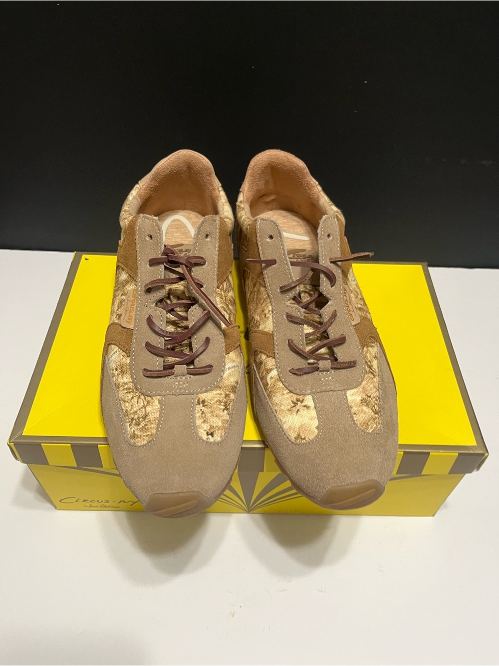Womens Circus By NY Sam Edelman Style Nash Leather/Suede Sneakers